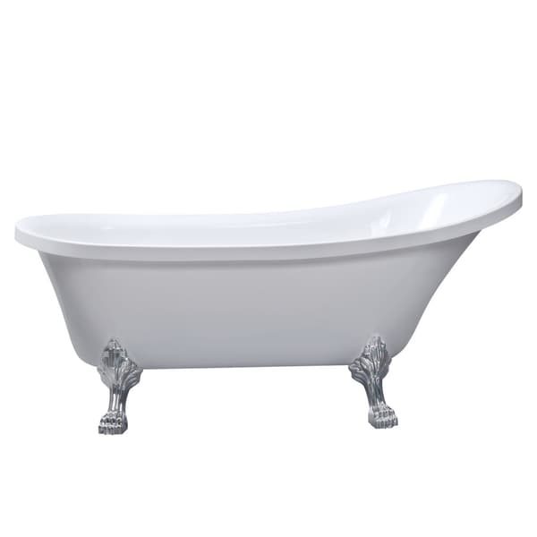 Lykke Badkar med tassar Nordic Deluxe 1500x750x710mm, vit