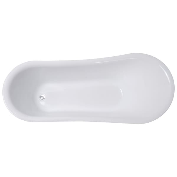 Lykke Badkar med tassar Nordic Deluxe 1500x750x710mm, vit