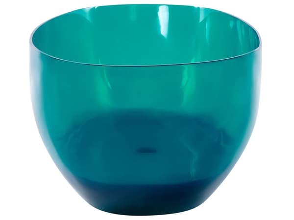 Badekar blågrøn 169 x 78 cm massiv plast gennemsigtig fritstående oval til en moderne