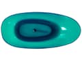 Miniatyrbillede 7 af 10: Badekar blågrøn 169 x 78 cm massiv plast gennemsigtig fritstående oval til en moderne