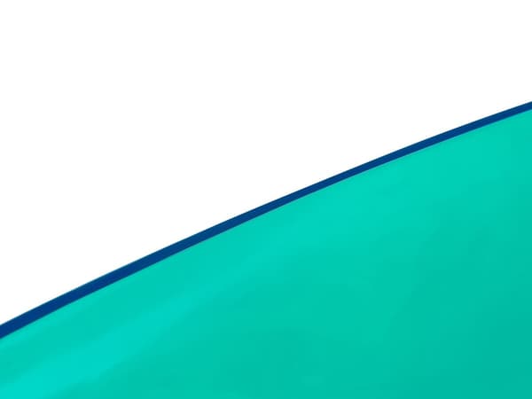 Badekar blågrøn 169 x 78 cm massiv plast gennemsigtig fritstående oval til en moderne