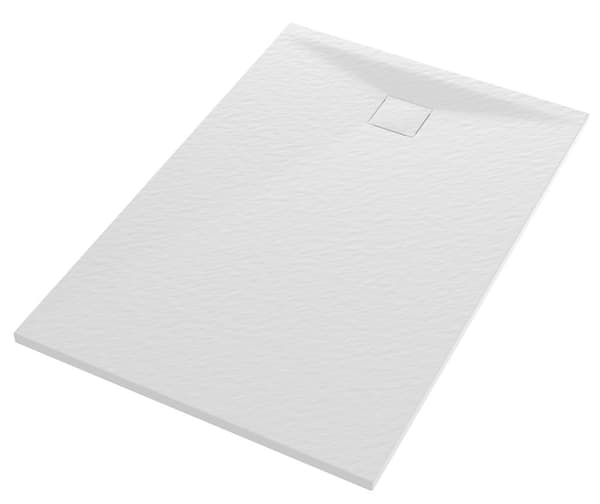 DUSCHBRICKA rektangulär 120x80 CM vit SMC KOMPOSIT TEJA