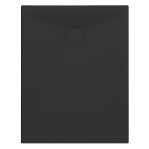 DUSCHBRICKA rektangulär 90 x 70CM SVART SMC KOMPOSIT TEJA