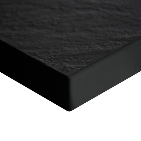 DUSCHBRICKA rektangulär 120x90 CM SVART SMC KOMPOSIT TEJA