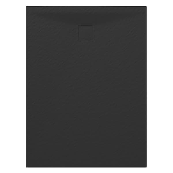 DUSCHBRICKA rektangulär 120x80 CM SVART SMC KOMPOSIT TEJA