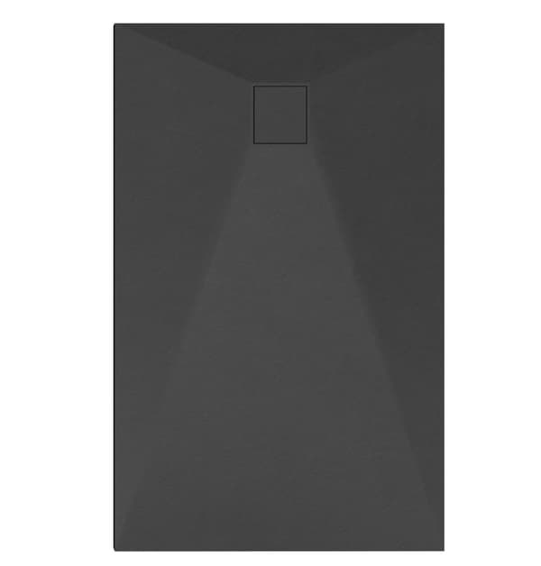DUSCHBRICKA rektangulär 140x90 CM SVART SMC KOMPOSIT TEJA