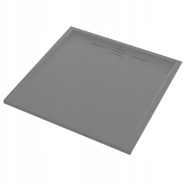 DUSCHBRICKA KVADRATISK VIVA 90 x 90 CM GRÅ KOMPOSIT
