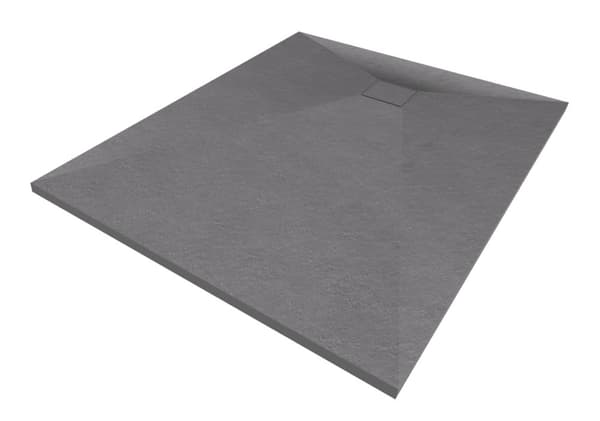 DUSCHBRICKA rektangulär 120x90 CM GRÅ SMC KOMPOSIT TEJA