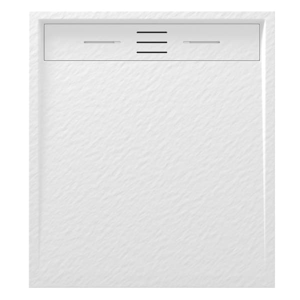 DUSCHBRICKA rektangulär 90 x 80 CM vit KOMPOSIT VIVA