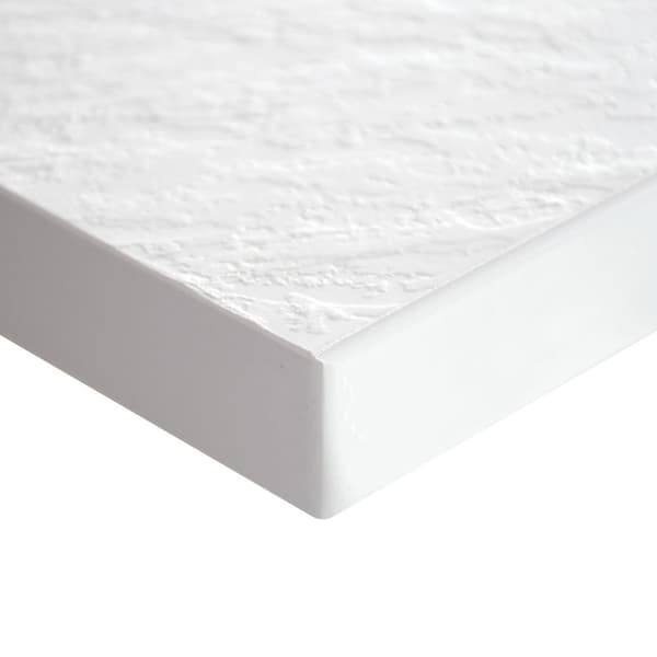 DUSCHBRICKA rektangulär 90 x 80 CM vit KOMPOSIT VIVA