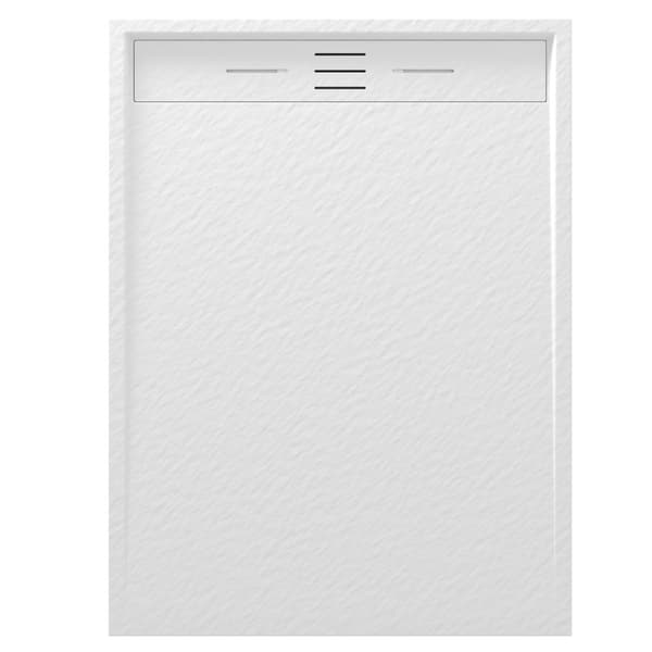DUSCHBRICKA rektangulär 120 x 90 CM vit KOMPOSIT VIVA