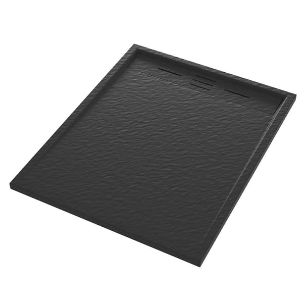 DUSJEBUNN rektangulær 100 x 80 CM SORT KOMPOSIT VIVA