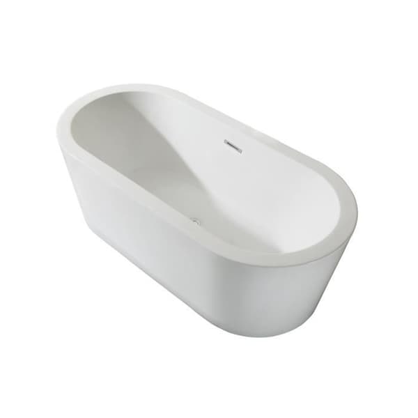 Fristående badkar OCEANIC Islã - Akryl - L.170 x B.80 x H.58 cm - Vit