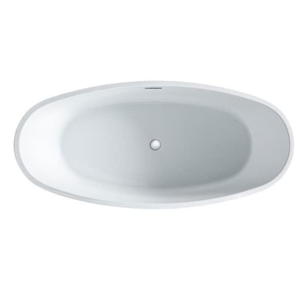 OCEANIC Badrumsö i Rosã - L.177 x I.83 x H.58 cm - I akryl - Tryckavlopp - Vit