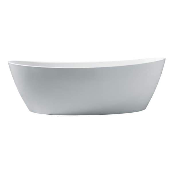 OCEANIC Badrumsö i Rosã - L.177 x I.83 x H.58 cm - I akryl - Tryckavlopp - Vit