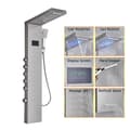 Miniatyrbild 2 av 2: LED Duschpanel, Temperatursensitiv, Massagejets,8013 Borstad nickel