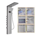 Miniatyrbild 1 av 2: LED Duschpanel, Temperatursensitiv, Massagejets,8013 Borstad nickel