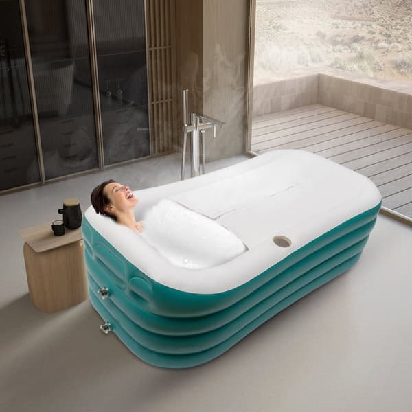Inflatable Badekar, Miljøvenligt Design, Hurtig Oppustning, Ergonomisk Form