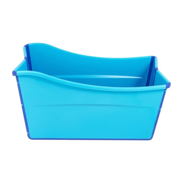 Sammenklappelig Voksen Badekar, Moderne Design, 90 kg Kapacitet,Blå