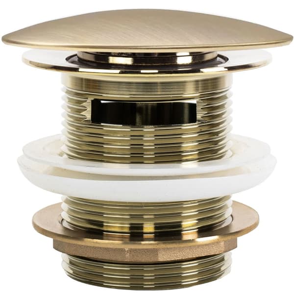 Universal badekar prop click-clack Rea Børstet Guld 6cm
