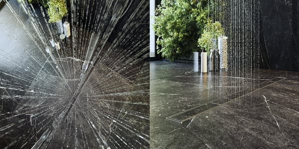 Avloppsränna UNDER plattan 60 cm STÅL 2i1 SIFFON DUSCHBRICKA ENTERO