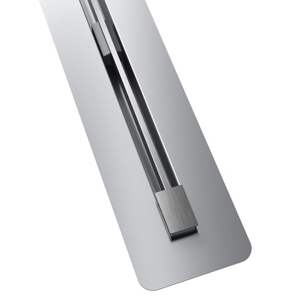 Avloppsränna UNDER plattan 50 cm ROSTFRITT STÅL DUSCHSIL BOTTENKAR LUNO INOX