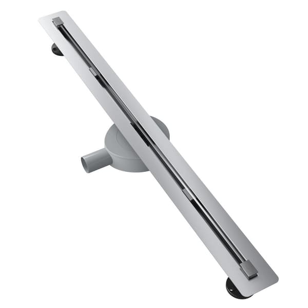 Avloppsränna UNDER plattan 90 cm ROSTFRITT STÅL DUSCHSIL BOTTENKAR LUNO INOX