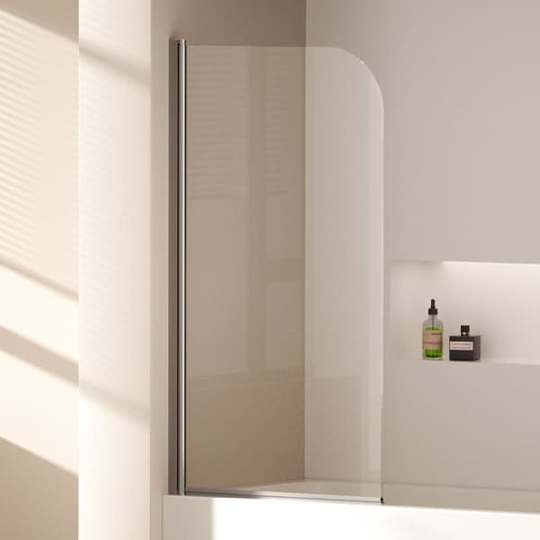 EMKE Foldedør 70x140cm - 6mm sikkerhedsglas, kromramme, nem at rengøre