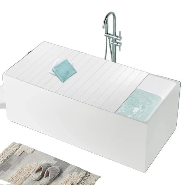 Foldbar PVC Badekar Dæksel, Vandtæt & Støvafvisende, Nem at Rengøre, Maksimal Belastning 5 kg