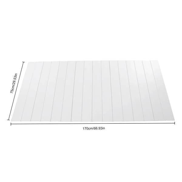 PVC Badekar Dæksel, Let at Rengøre, Letvægts og Holdbart,Beige