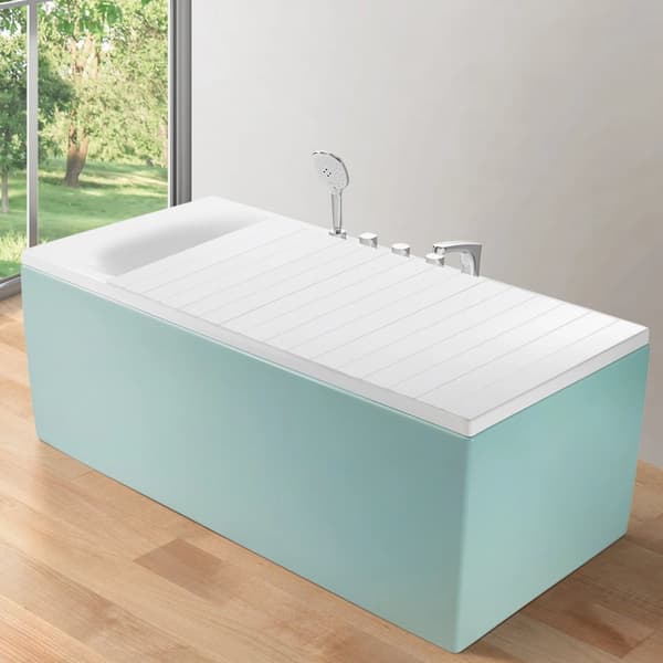Kylpyammeen kansi, PVC-materiaali, helppo puhdistaa, moderni muotoilu,75CM Leveys