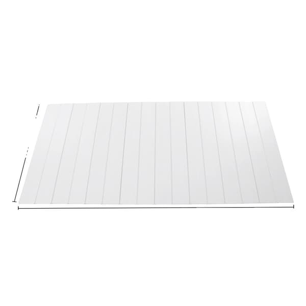 Foldbar Badekar Dæksel, Holdbart PVC Materiale, Varmebevarelse,HVID