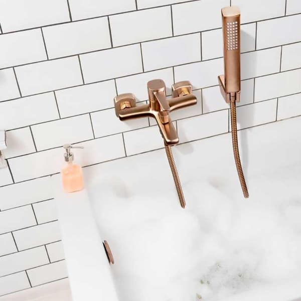 Glamour badekarsarmatur, kobberfarvet