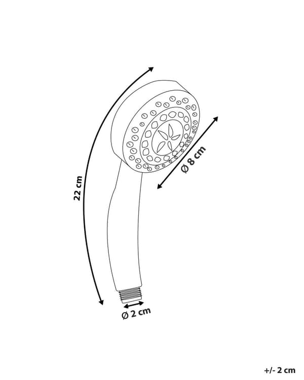 Brusehoved Sølv Syntetisk Plastik 22 cm Vandspare LED Lys Moderne Automatisk Farve Skift Badeværelse Tilbehør Indretning Design Armatur
