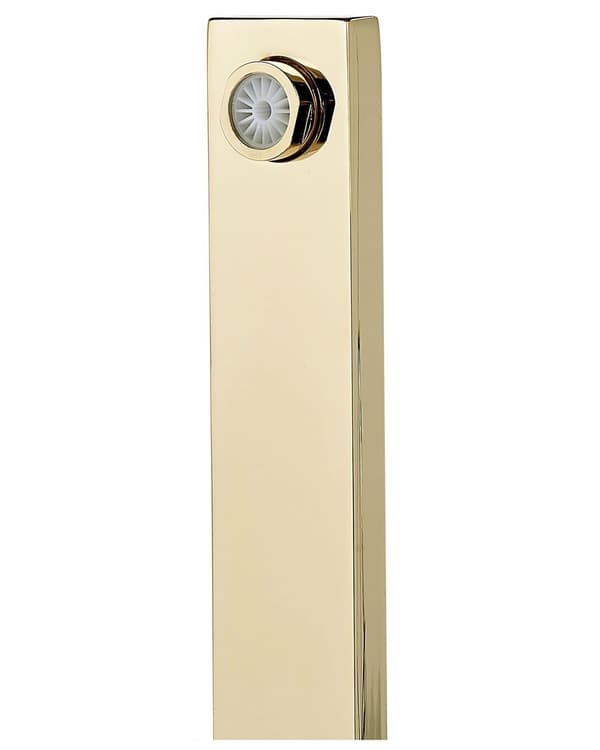 Fritstående Badekararmatur Guld Blank Rustfrit Stål 120 cm Tilbehør med Håndbruser Moderne Design Dekor med Fast Tude Badeværelse Indretning