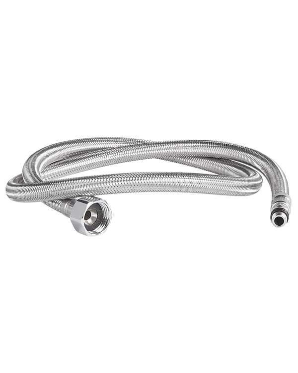 Fritstående Armatur til Badekar Matt Hvid 108 cm Tilbehør med Håndbruser Moderne Design til Badeværelse med Fast Tude