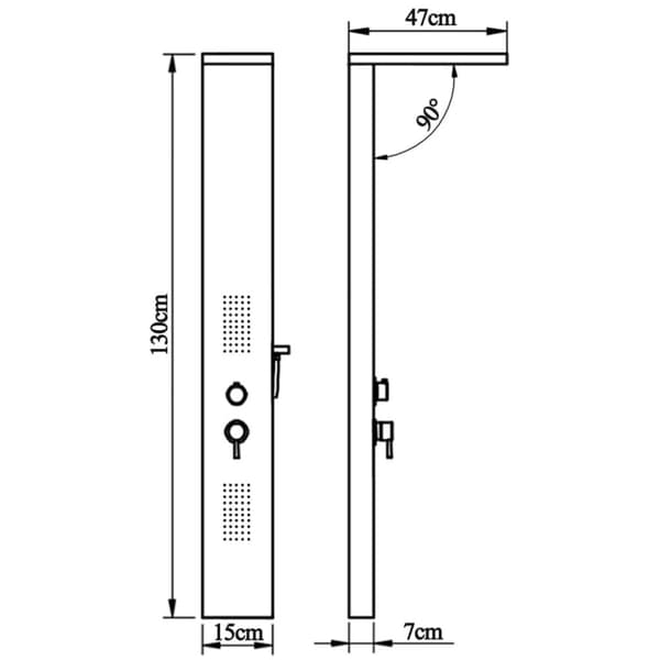 bruserpanelsystem aluminium mat hvid