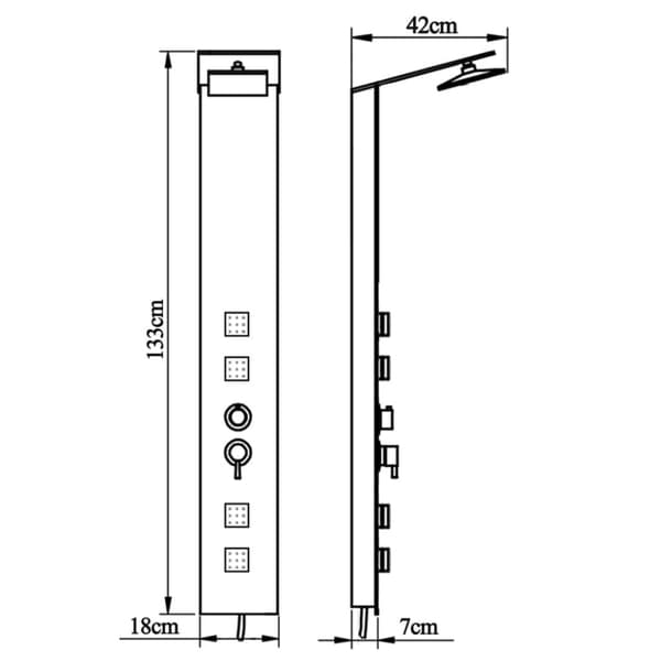 bruserpanelsystem glas brun