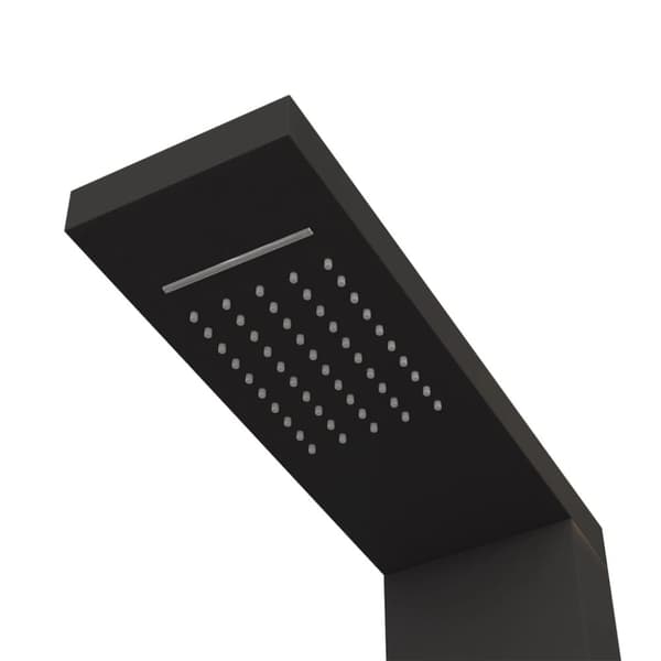 vidaXL brusepanel aluminium sort -  Massagebrusere