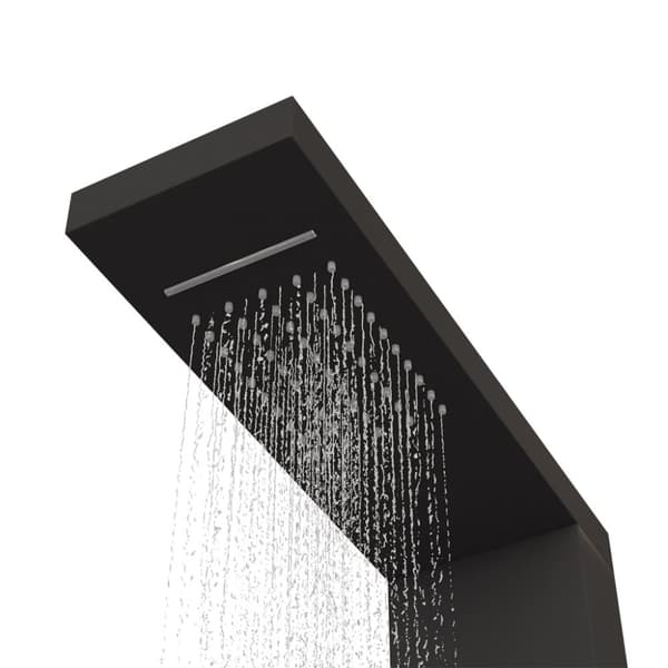 vidaXL brusepanel aluminium sort -  Massagebrusere