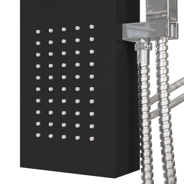 vidaXL brusepanel aluminium sort -  Massagebrusere