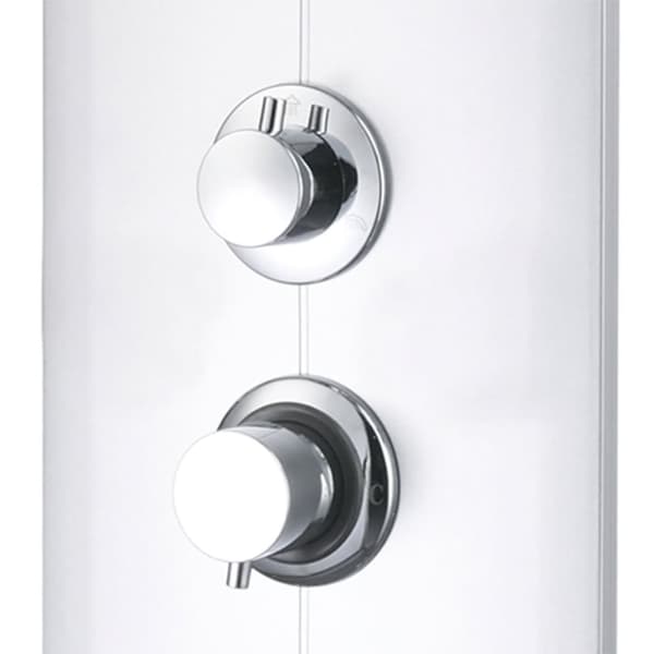 vidaXL brusepanel 25x43x110 cm sølvfarvet - Massagebrusere