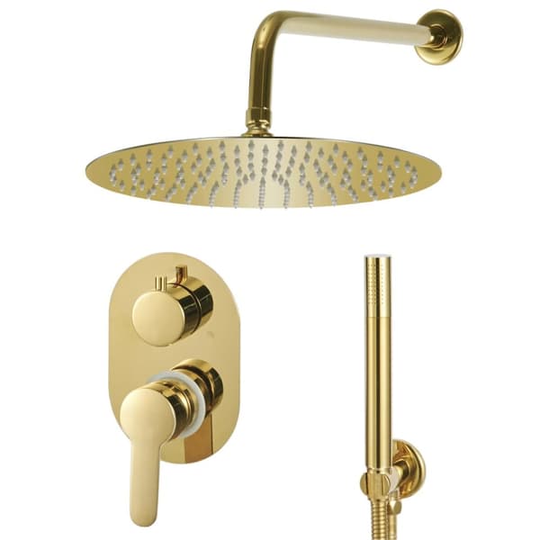 Jetstrålar till badkar & duschar - Living Duschsystem rostfritt stål 201 guld
