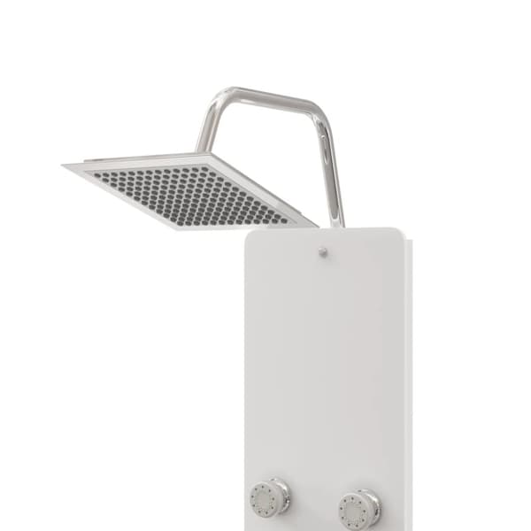 Brusepanel 25x47,5x130 cm glas hvid - Brusepanel - Brusepaneler - Home & Living