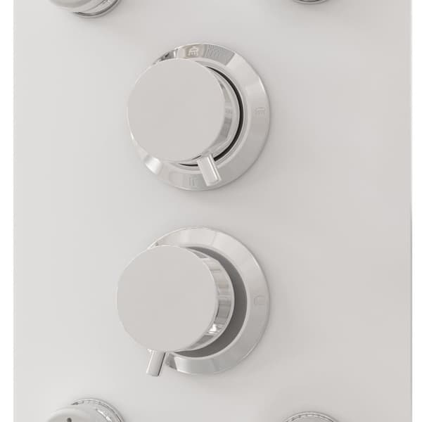 Brusepanel 25x47,5x130 cm glas hvid - Brusepanel - Brusepaneler - Home & Living