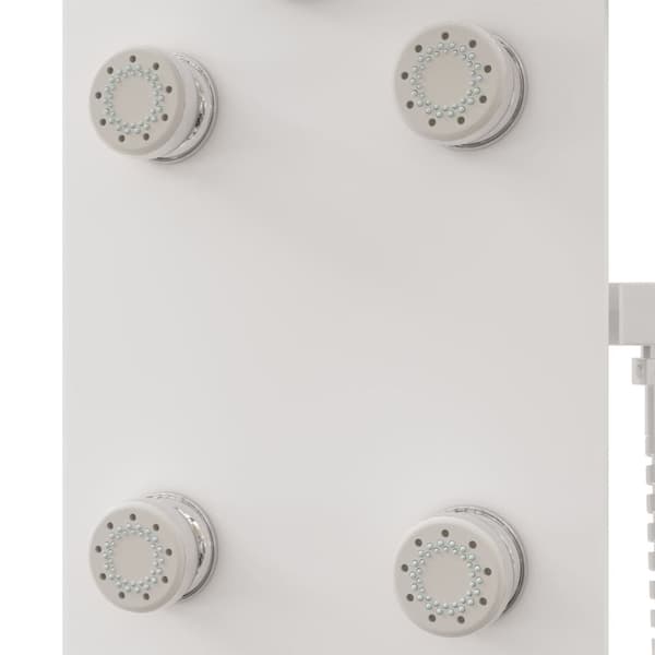 Brusepanel 25x47,5x130 cm glas hvid - Brusepanel - Brusepaneler - Home & Living