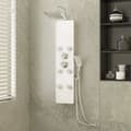 Miniatyrbillede 2 af 11: Brusepanel 25x47,5x130 cm glas hvid - Brusepanel - Brusepaneler - Home & Living