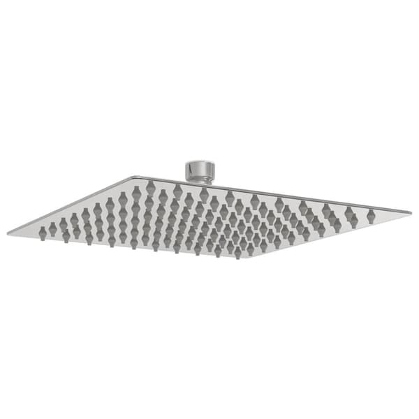 vidaXL regnbrusehoved 20x20 cm firkantet rustfrit stål 304