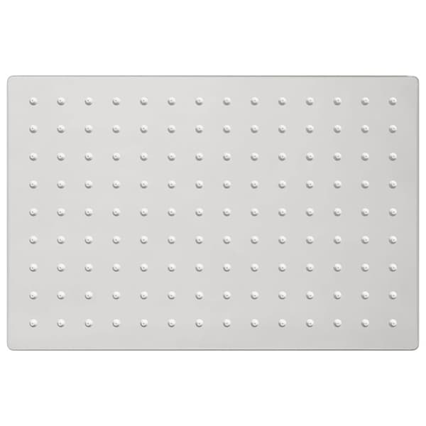 vidaXL regnbrusehoved 30x20 cm rektangulær rustfrit stål 304