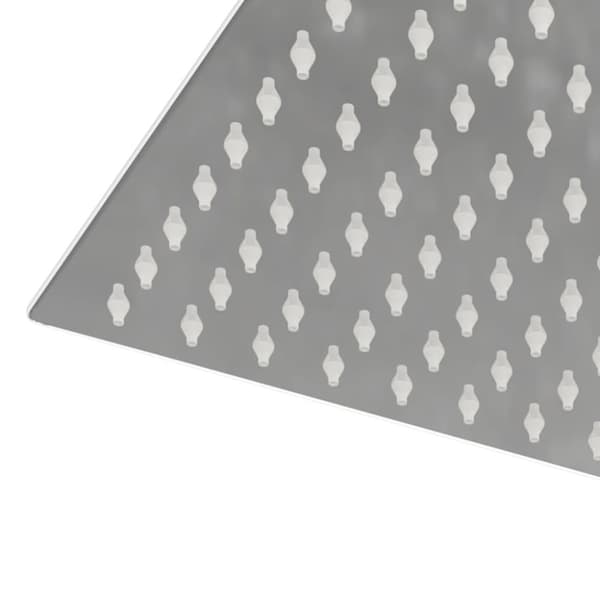vidaXL regnbrusehoved 30x20 cm rektangulær rustfrit stål 304